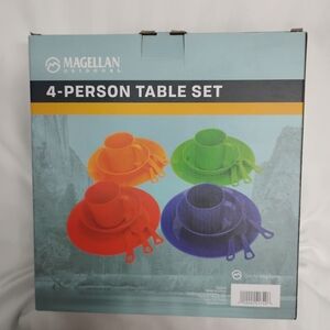NEW Never Used...Magellan Outdoors Colorful Tableware Set